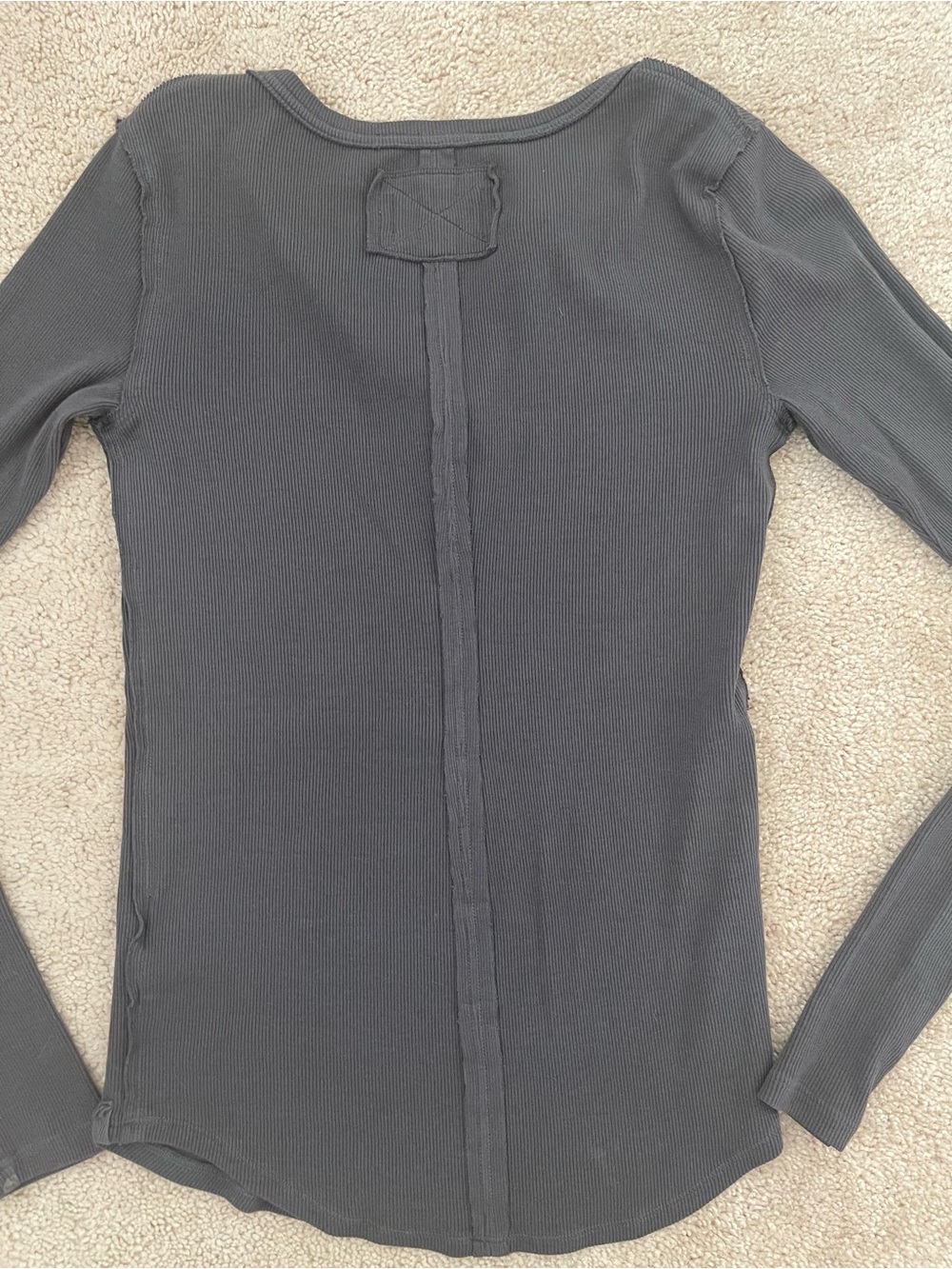 We the free Jamie Henley long sleeve in washed black XS - Picture 7 of 7